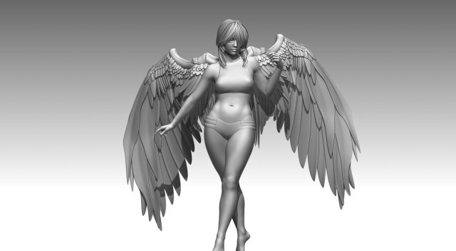 Angel 3D 打印模型 .c4d .max .obj .3ds .fbx .stl .blend 