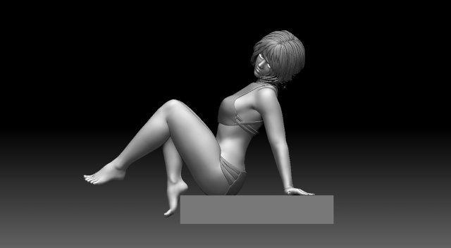 Woman Modelo de Impressão 3D .c4d .max .obj .3ds .fbx .stl .blend 