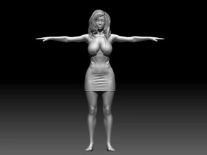 Kadın 3D Baskı Modeli