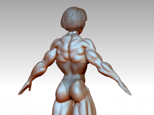 Woman Body Builder 3D Baskı Modeli