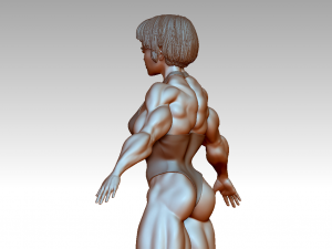 Woman Body Builder 3D Baskı Modeli