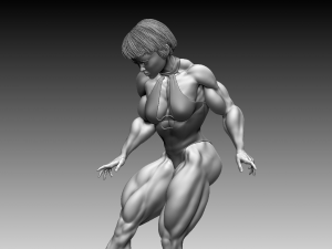 Woman Body Builder 3D Print Model