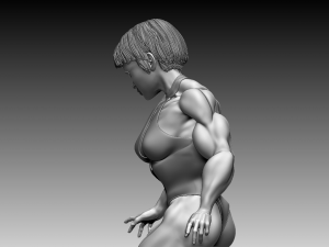 Woman Body Builder 3D Print Model