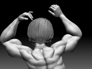 Woman Body Builder 3D Print Model