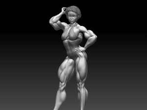 Woman Body Builder 3D 打印模型