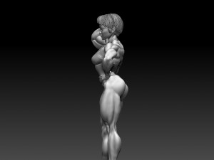 Woman Body Builder 3D Baskı Modeli