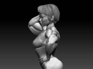 Woman Body Builder 3D Baskı Modeli