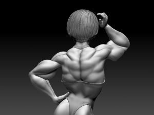 Woman Body Builder 3D Baskı Modeli