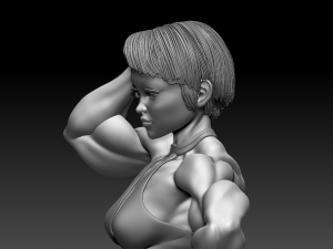 Woman Body Builder 3D Baskı Modeli