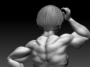 Woman Body Builder 3D Print Model