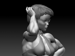 Woman Body Builder 3D Baskı Modeli
