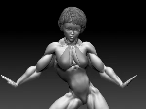Woman Body Builder 3D Print Model