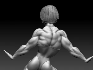 Woman Body Builder 3D Print Model