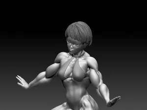 Woman Body Builder 3D Print Model