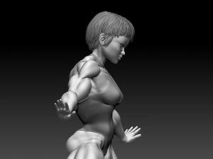 Woman Body Builder 3D Print Model