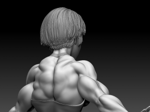 Woman Body Builder Modello di stampa 3D