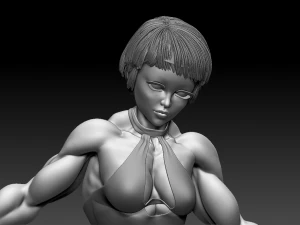 Woman Body Builder 3D Print Model