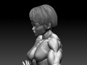 Woman Body Builder 3D Print Model