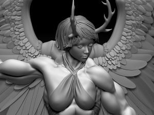 Angel 3D 打印模型