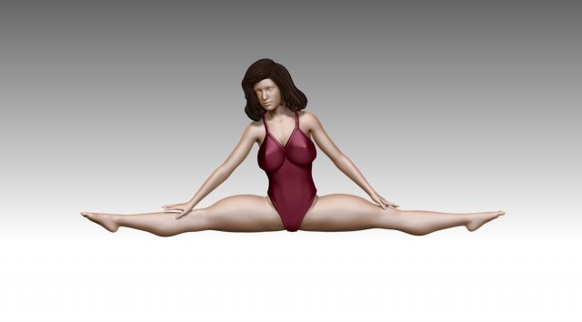 Woman 3D Baskı Modeli .c4d .max .obj .3ds .fbx .stl .blend 