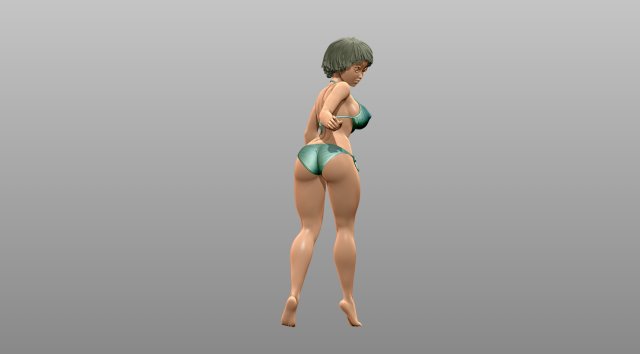 Woman 3D Print Model .c4d .max .obj .3ds .fbx .stl .blend 