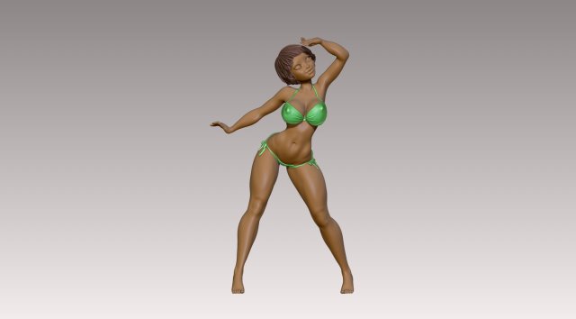 Woman 3D Принт Модель .c4d .max .obj .3ds .fbx .stl .blend 
