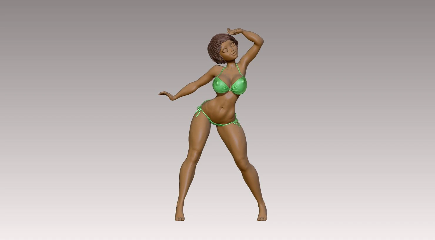 Woman 3D Print Model .c4d .max .obj .3ds .fbx .stl .blend 