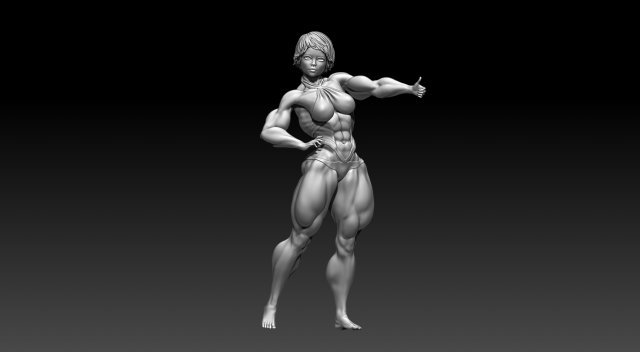 Woman 3D Принт Модель .c4d .max .obj .3ds .fbx .stl .blend 
