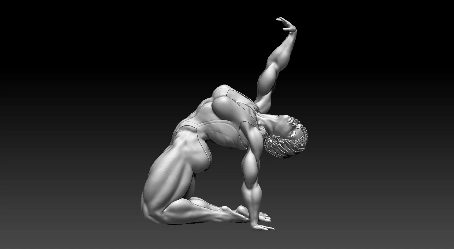 Woman 3D Print Model .c4d .max .obj .3ds .fbx .stl .blend 