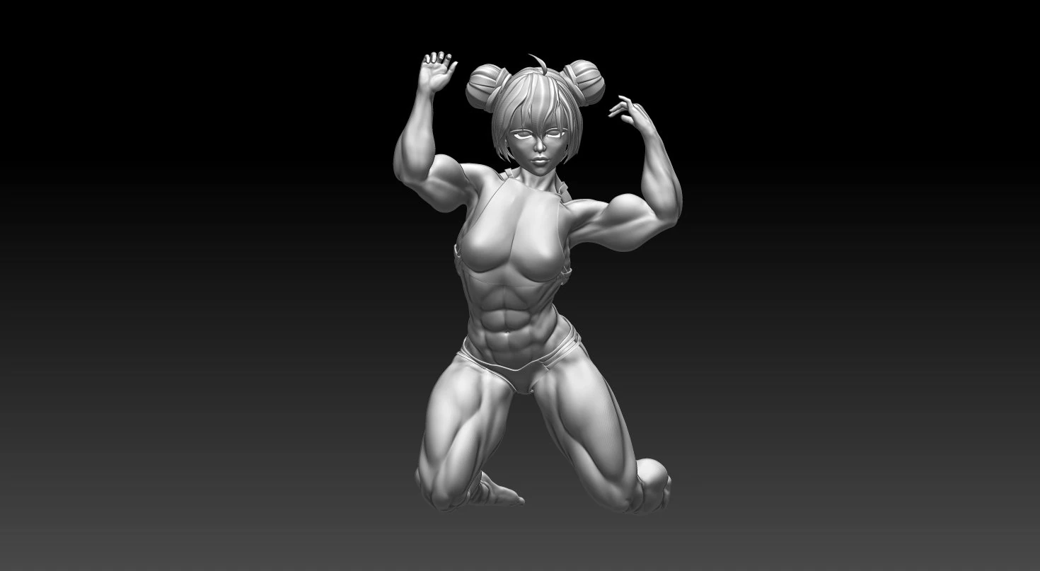 Woman 3D Print Model .c4d .max .obj .3ds .fbx .stl .blend