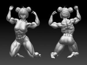 Woman 3D-Druckmodell