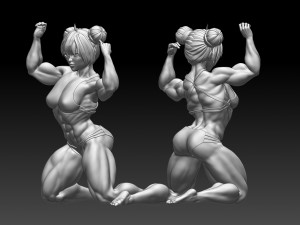 Woman 3D-Druckmodell