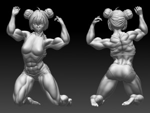 Woman 3D-Druckmodell