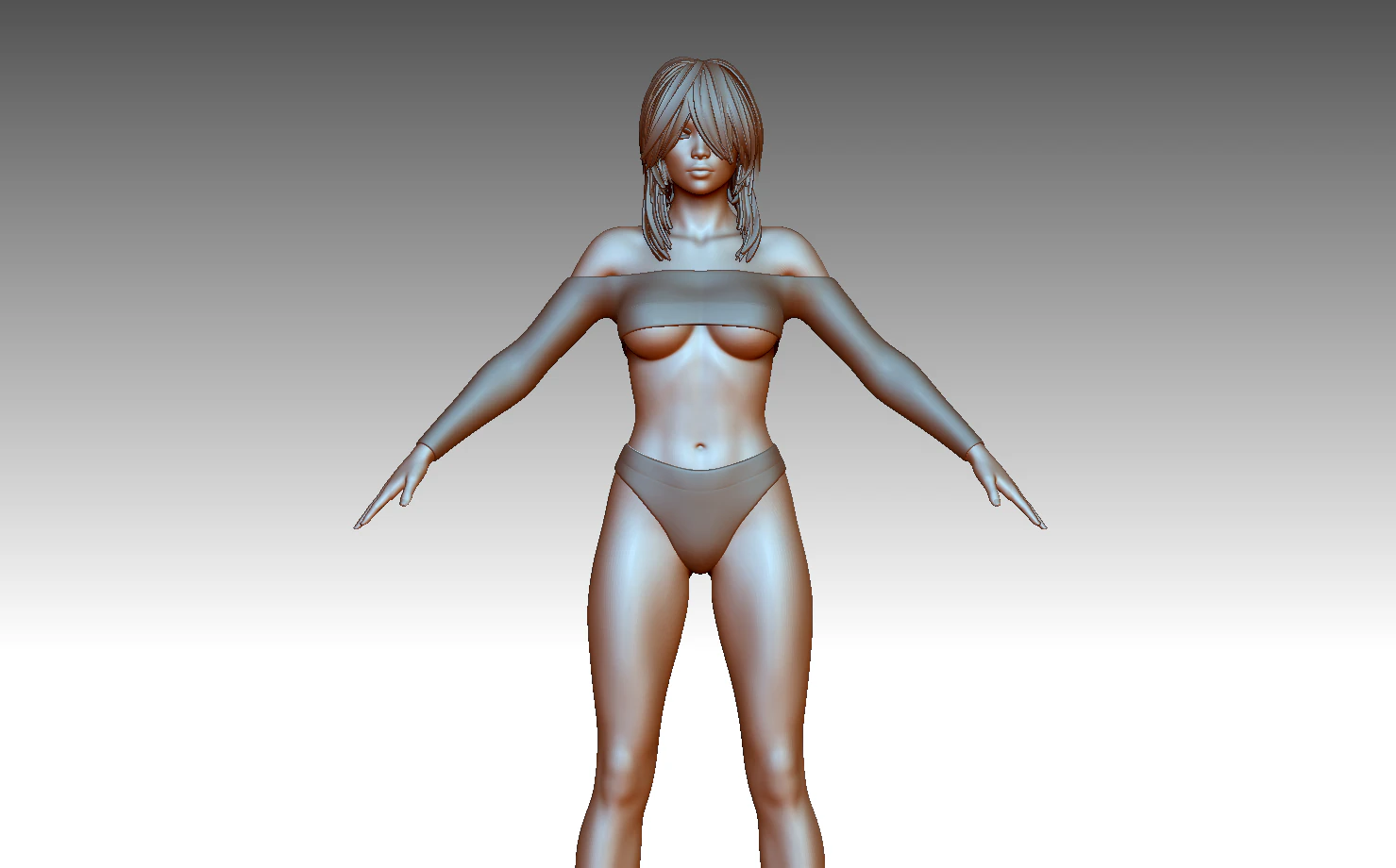 Woman 3D Print Model .c4d .max .obj .3ds .fbx .stl .blend 