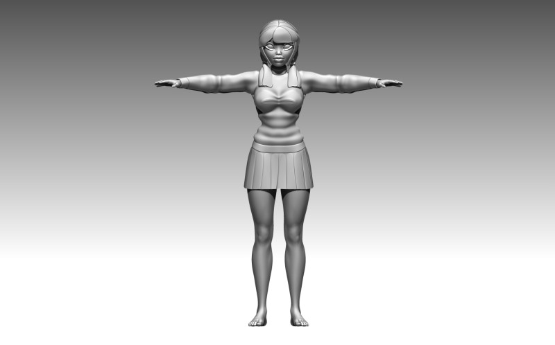 Woman 3D 打印模型 .c4d .max .obj .3ds .fbx .stl .blend