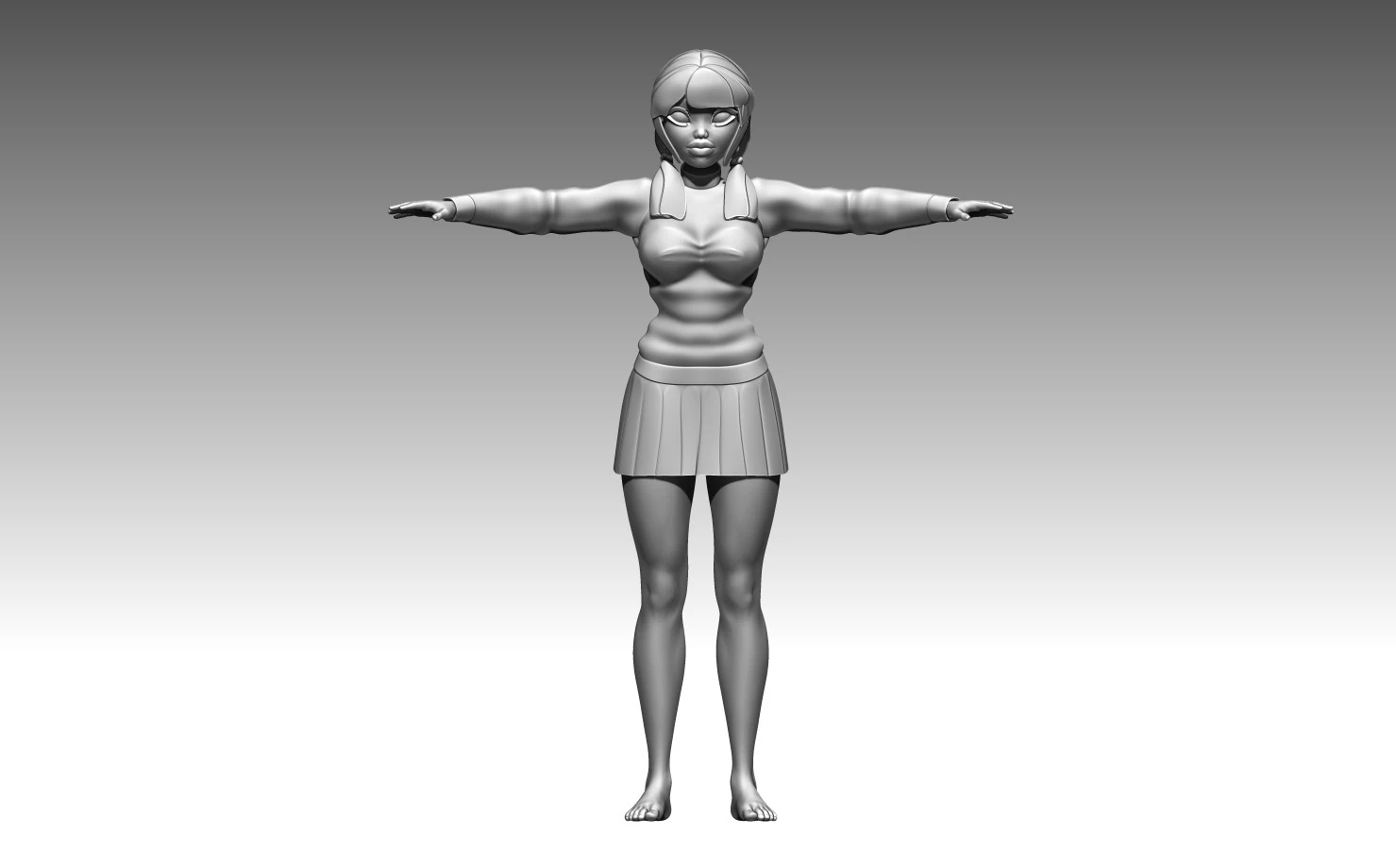 Woman 3D Print Model .c4d .max .obj .3ds .fbx .stl .blend 