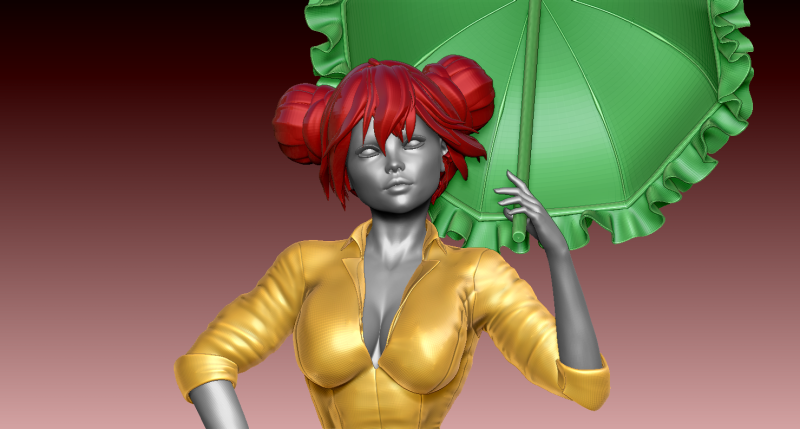 Woman 3D Print Model .c4d .max .obj .3ds .fbx .stl .blend