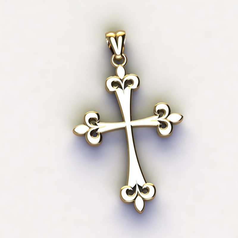 CROSS STYLE PENDANT 3D PRINTABLE MODEL Modelo de impresión 3D .c4d .max .obj .3ds .fbx .stl .blend