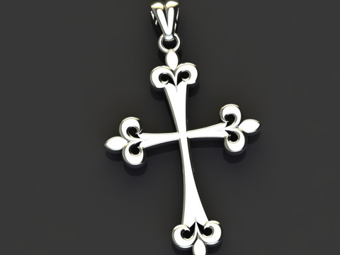 CROSS STYLE PENDANT 3D PRINTABLE MODEL Modelo de impresión 3D