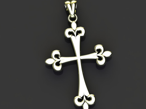 CROSS STYLE PENDANT 3D PRINTABLE MODEL Modelo de impresión 3D