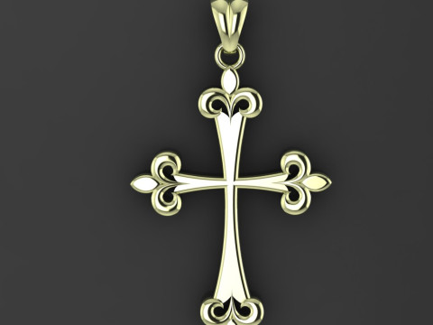 CROSS STYLE PENDANT 3D PRINTABLE MODEL Modelo de impresión 3D