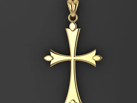 CROSS STYLE PENDANT MODEL 3D Print Model