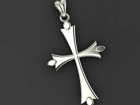 CROSS STYLE PENDANT MODEL 3D Print Model