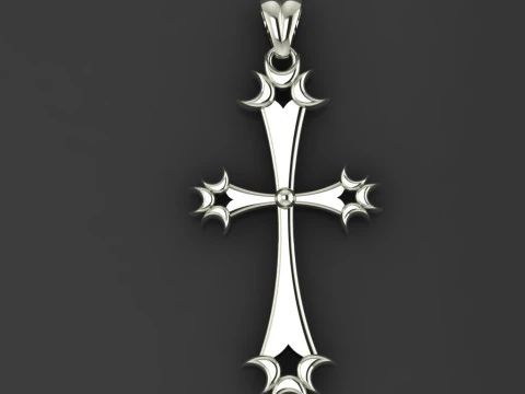 CROSS STYLE PENDANT MODEL 3D Print Model