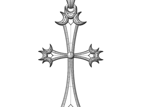 CROSS STYLE PENDANT MODEL 3D 打印模型