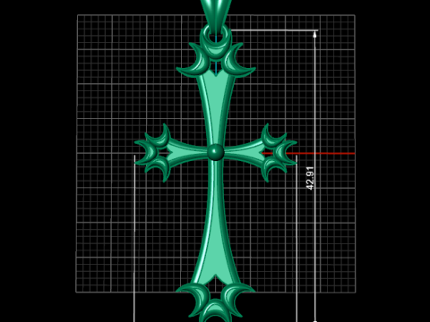 CROSS STYLE PENDANT MODEL 3D 打印模型