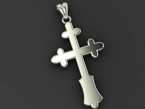 CROSS STYLE PENDANT MODEL 3D Print Model