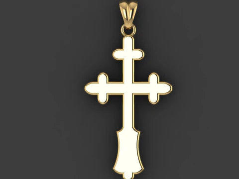 CROSS STYLE PENDANT MODEL 3D Print Model
