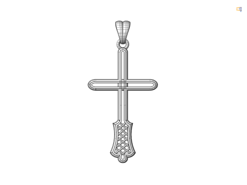 CROSS STYLE PENDANT MODEL 3D Принт Модель