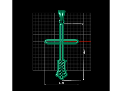 CROSS STYLE PENDANT MODEL 3D Принт Модель